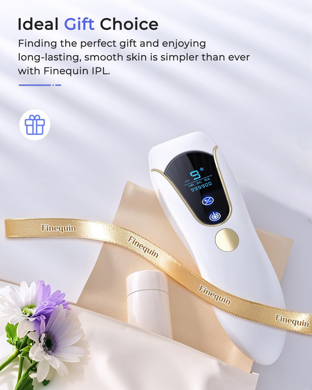 Finequin Air 15 skin-sensor activation ensures safe flashes on suitable skin.