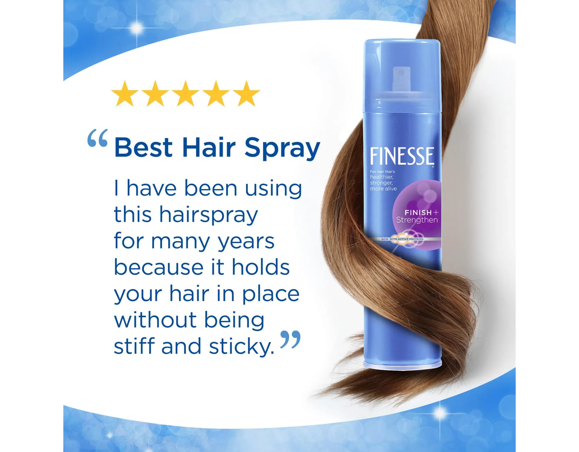 Finesse brand logo close-up signals salon-grade reliability