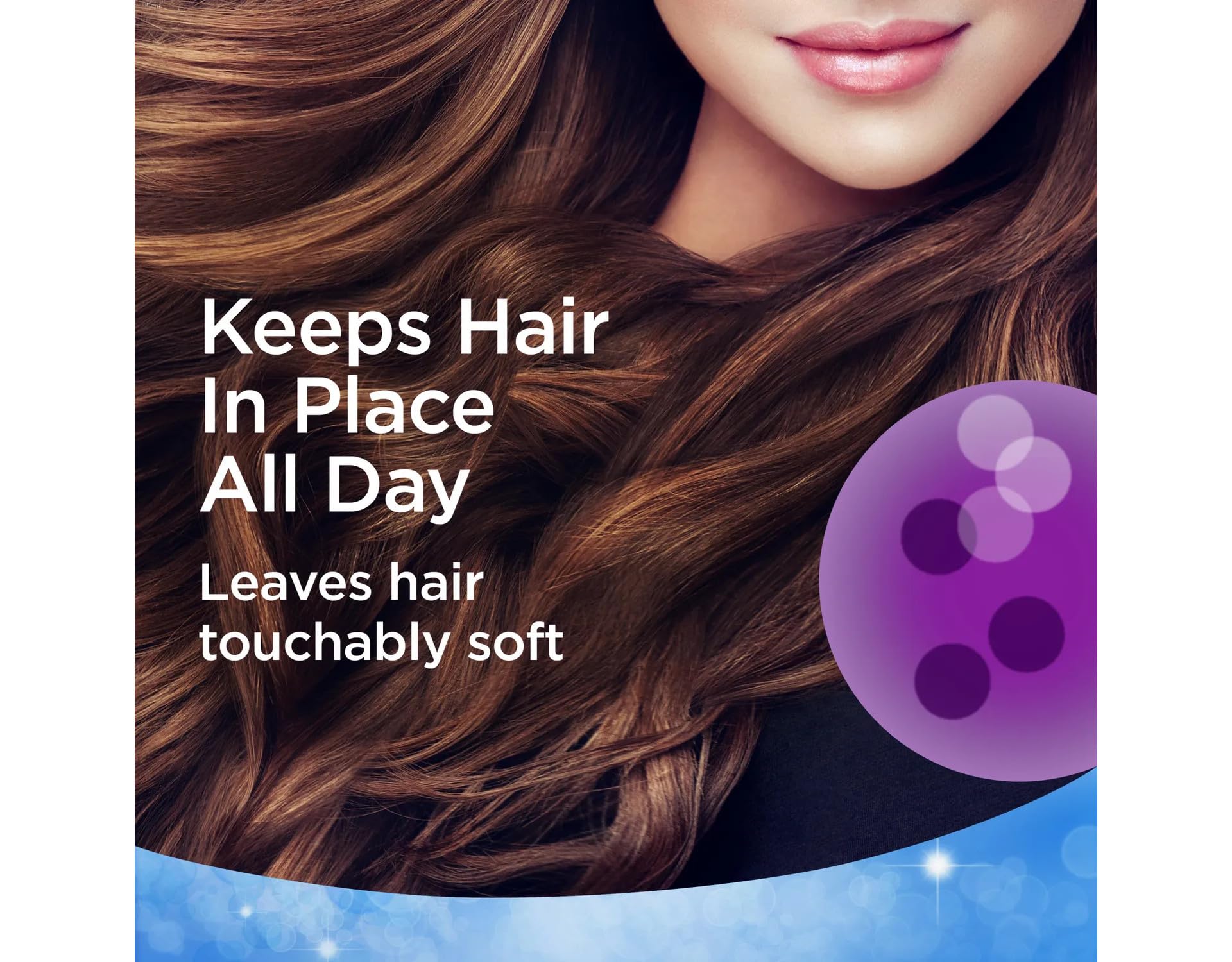 Finesse styled hair hold test after wind for secure finish