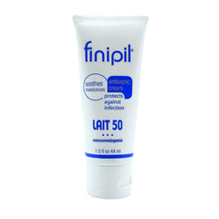 Finipil Lait 50 antiseptic cream tube for post-removal care and soothing relief.