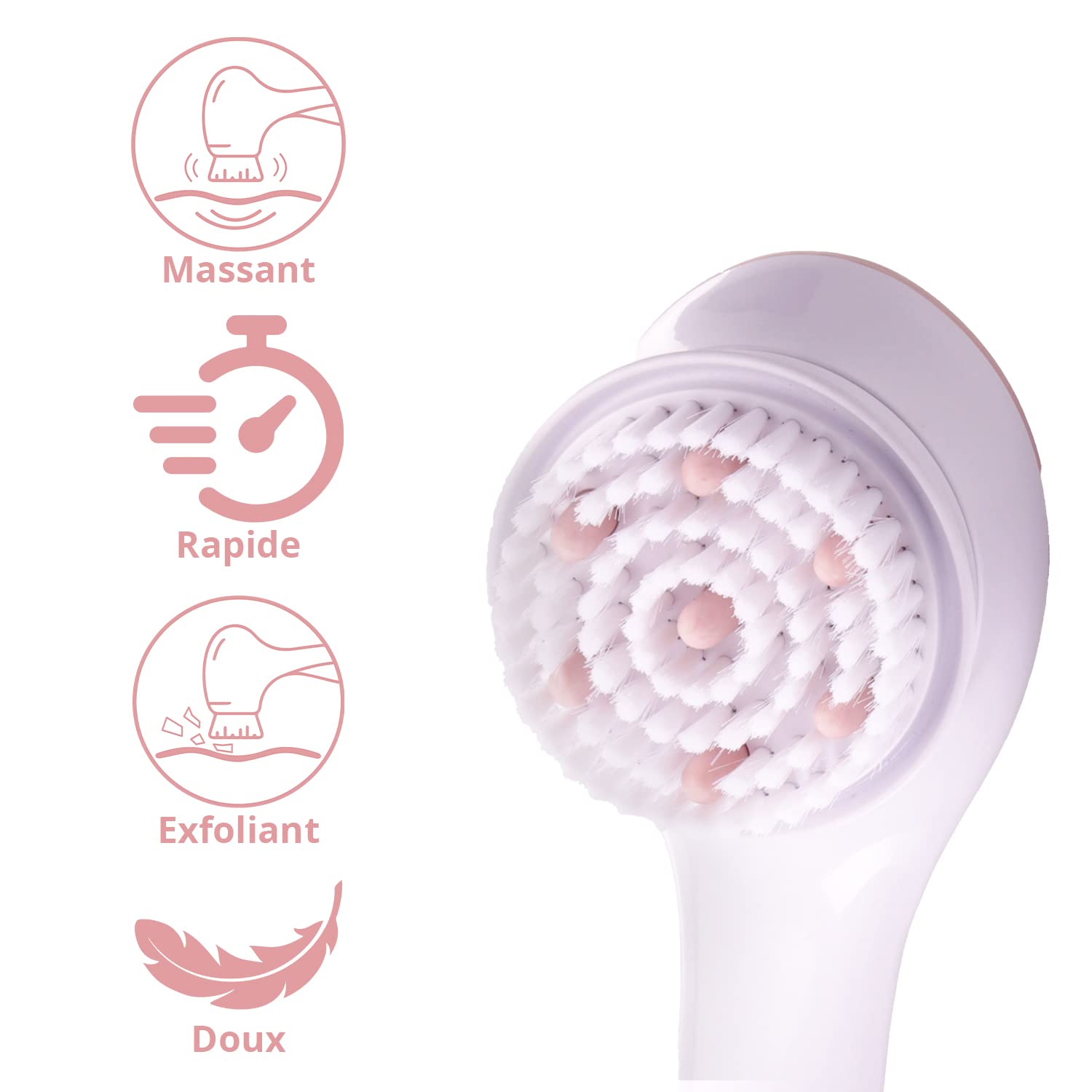 Exfoliating Head on Finishing Touch Flawless Cleanse Spa for smoothing dry skin.