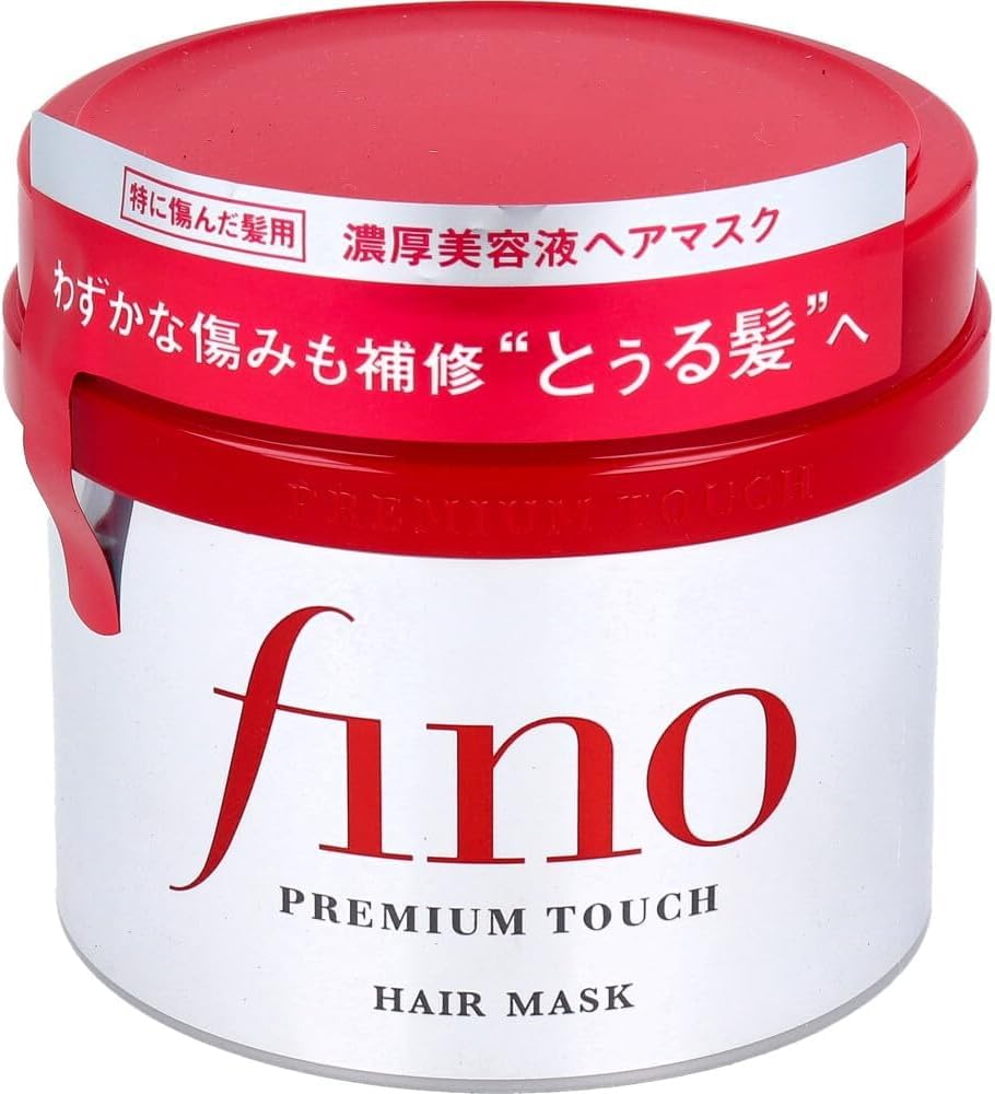 Fino Premium Touch Hair Mask packaging displayed for premium care.