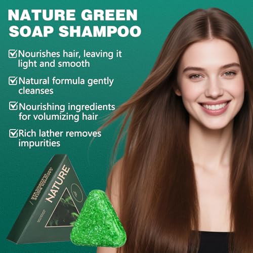 Finturo Seven Green Shampoo Bar lather — rich foam for clean, manageable hair.