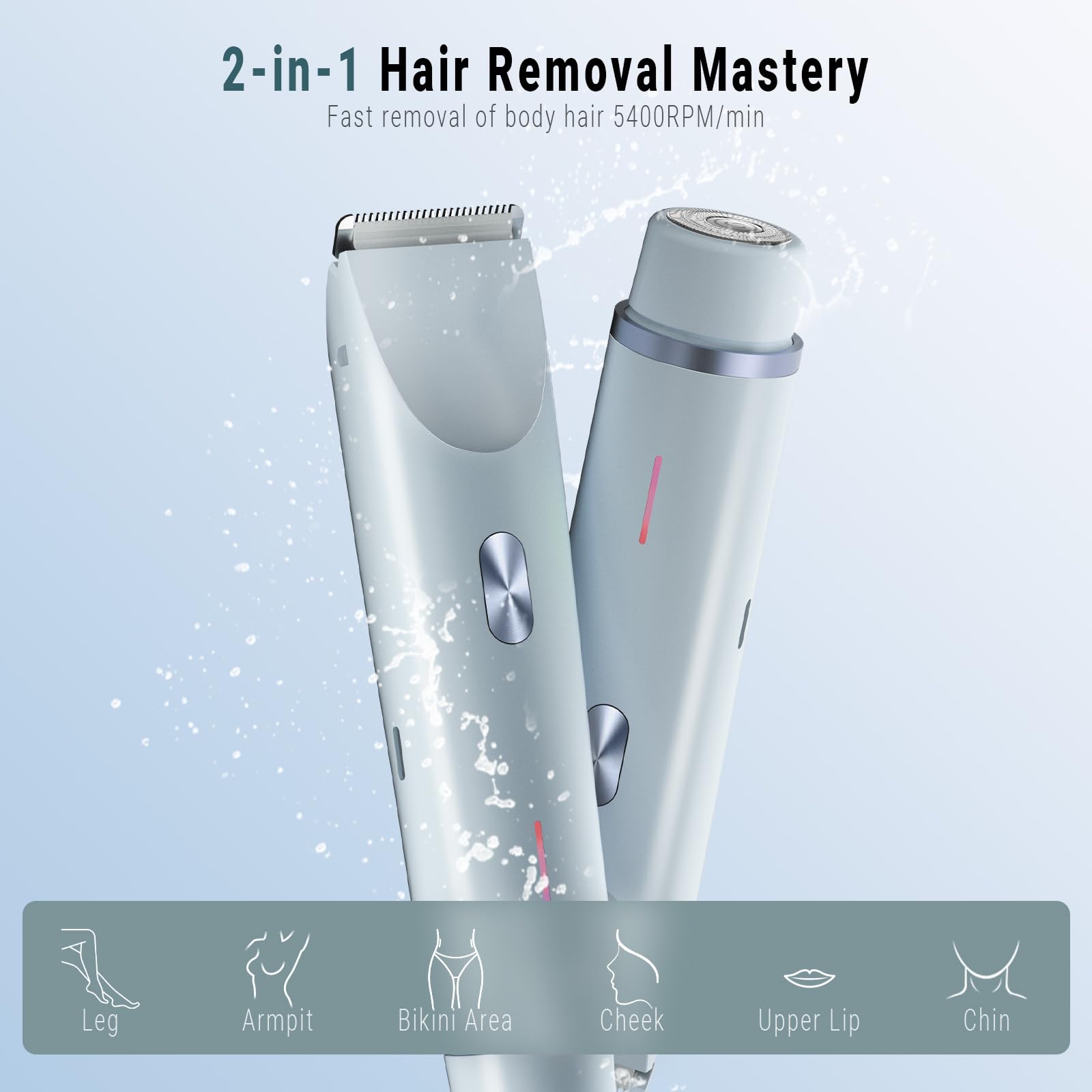 FIONOFY ceramic blades provide a gentle, irritation-free glide.
