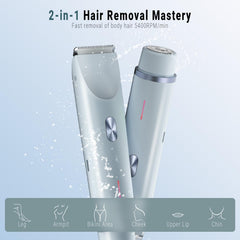 FIONOFY ceramic blades provide a gentle, irritation-free glide.