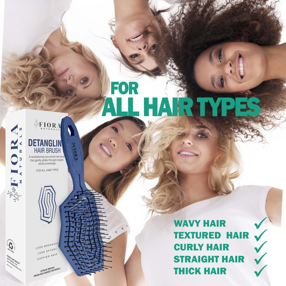 Fiora Naturals detangler suitable for wet or dry hair across all hair types