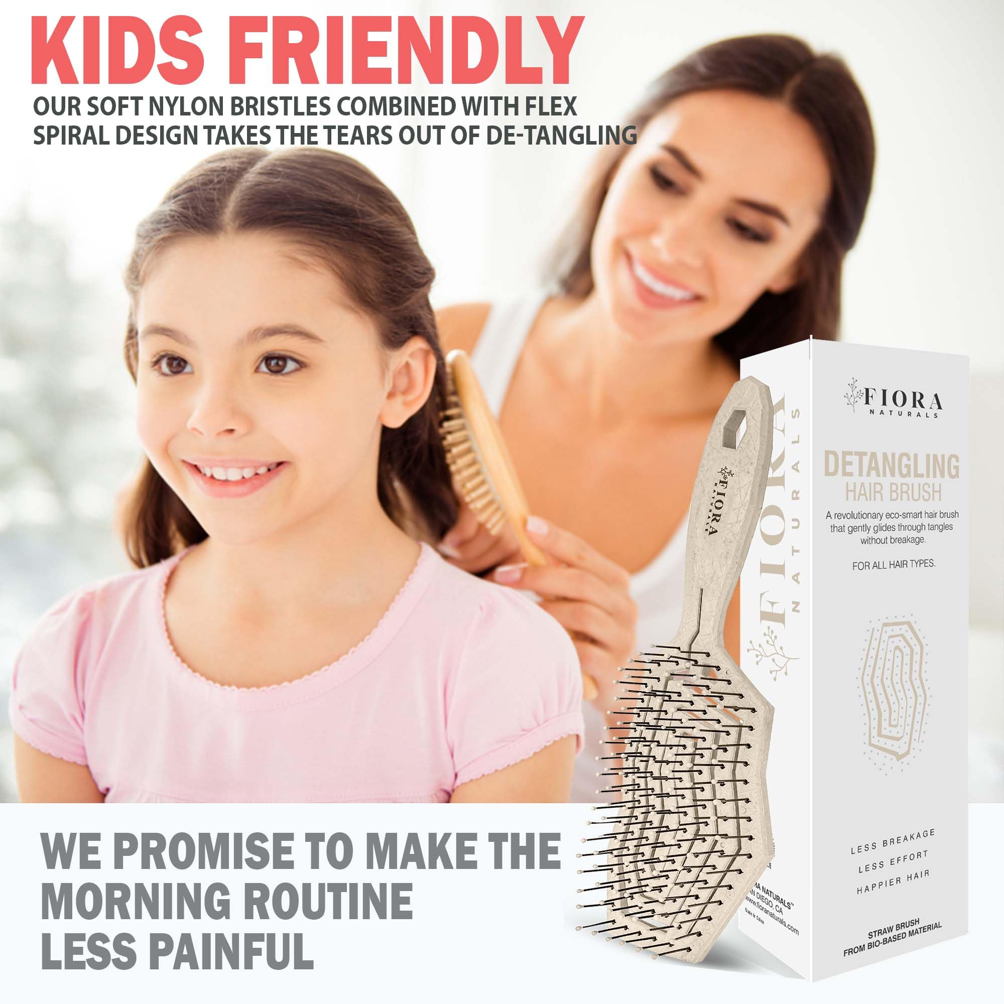 Fiora Naturals bio-friendly materials eco-friendly detangler for sustainable routine
