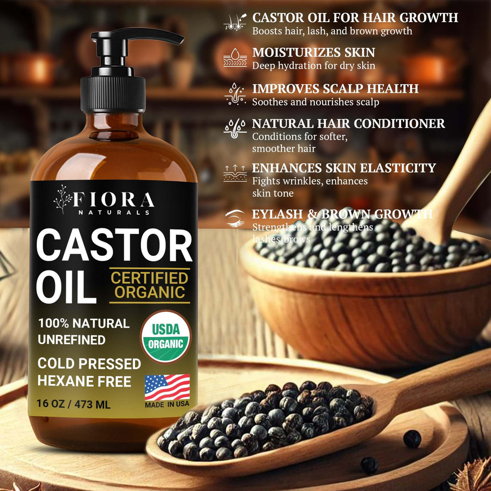 Castor oil pack or self-care ritual ready for soothing sessions.