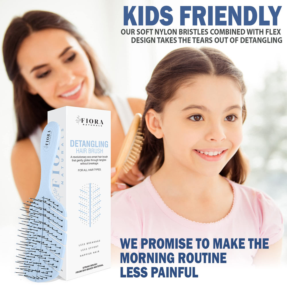 Fiora Naturals Detangler Brush drying efficiency with vented design