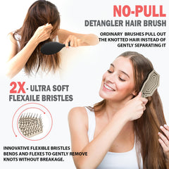 Fiora Naturals Hair Detangling Brush vented-drying-design for faster airflow