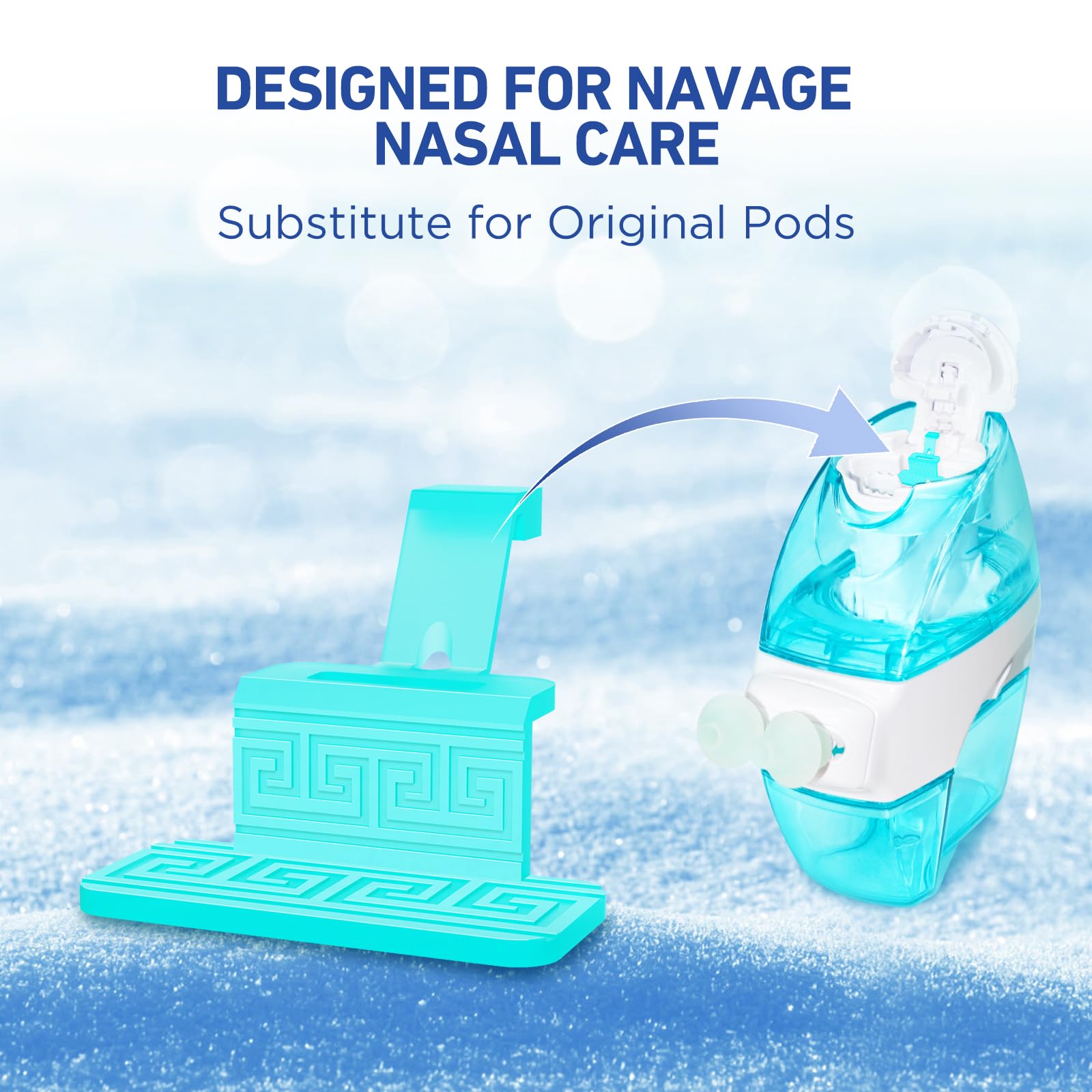 FireAnt silicone saline pods refills in 16-pack offer reusable, economical nasal care options.