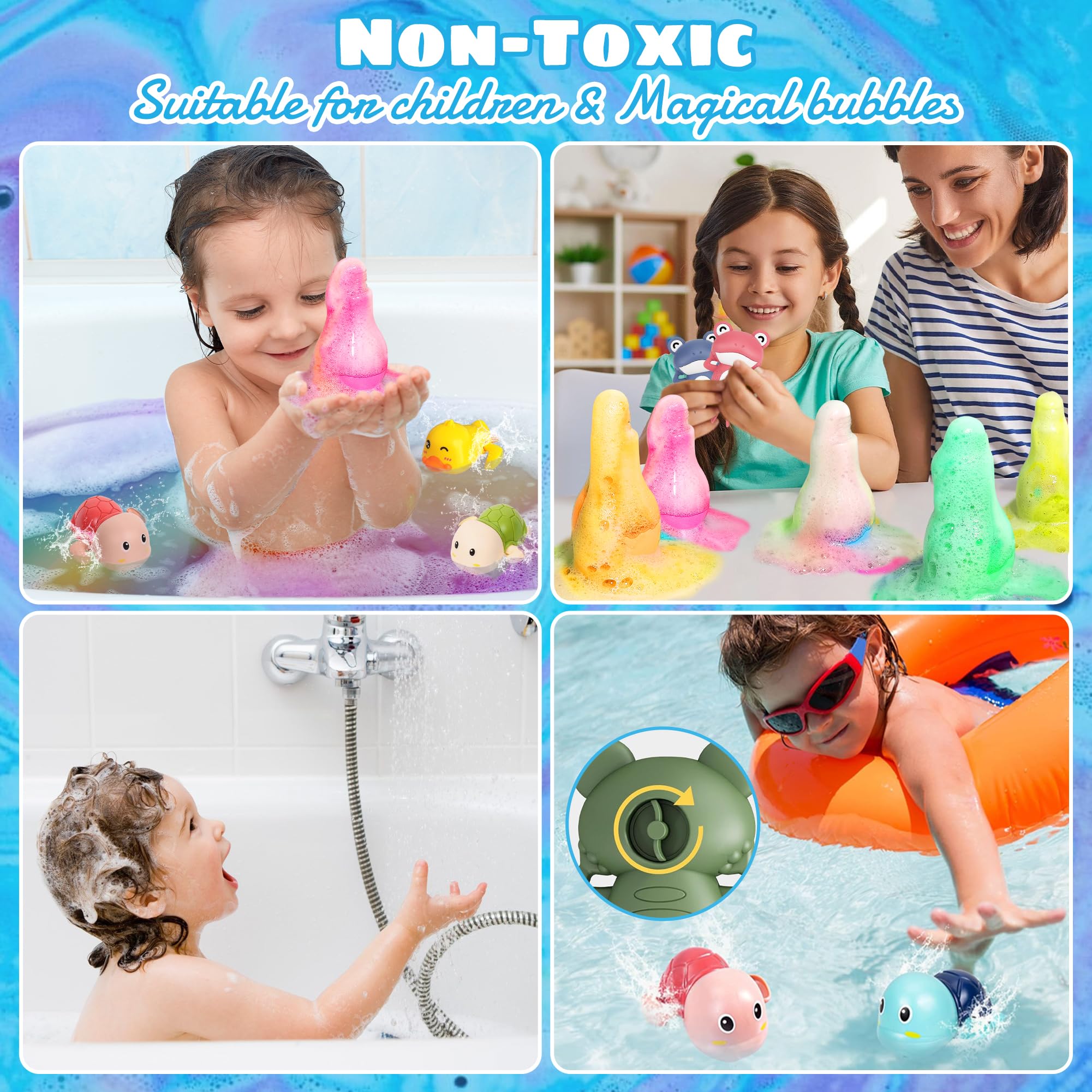 Firekoto surprise blind-box toy adds interactive bath-time mystery.