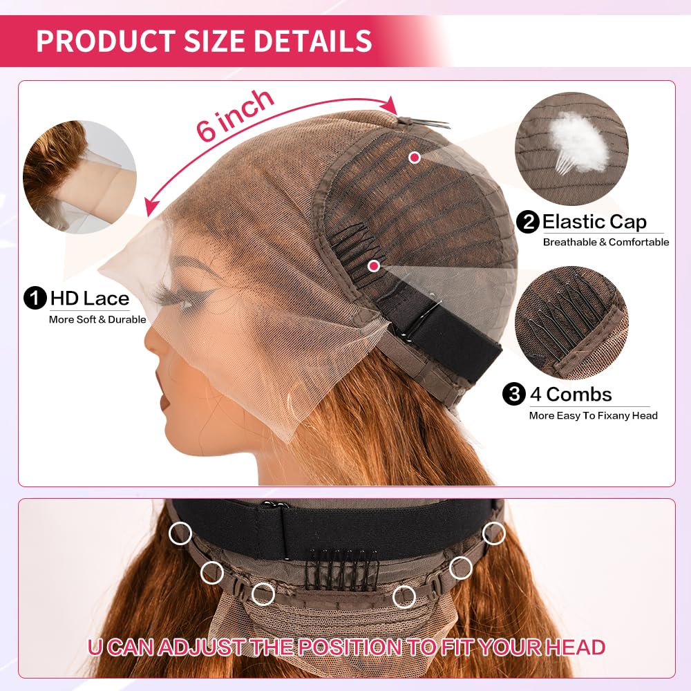 Fironiix 4/27 highlight ombre body-wave wig with natural depth and shine.