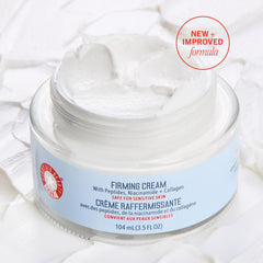 Applying First Aid Beauty Firming Collagen Cream to achieve hydrated skin.