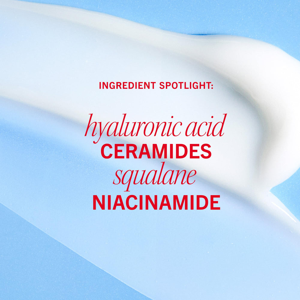 First Aid Beauty Hydrating Dewy Gel Cream skin-barrier illustration emphasizes protective moisture