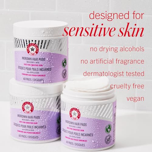 First Aid Beauty ingrown hair pads compostable packaging appeals to eco-conscious users.