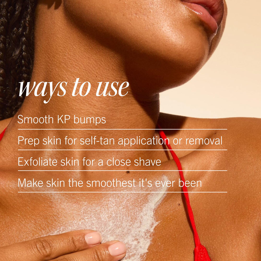 First Aid Beauty KP Bump Eraser jar shows 10% AHA chemical exfoliation