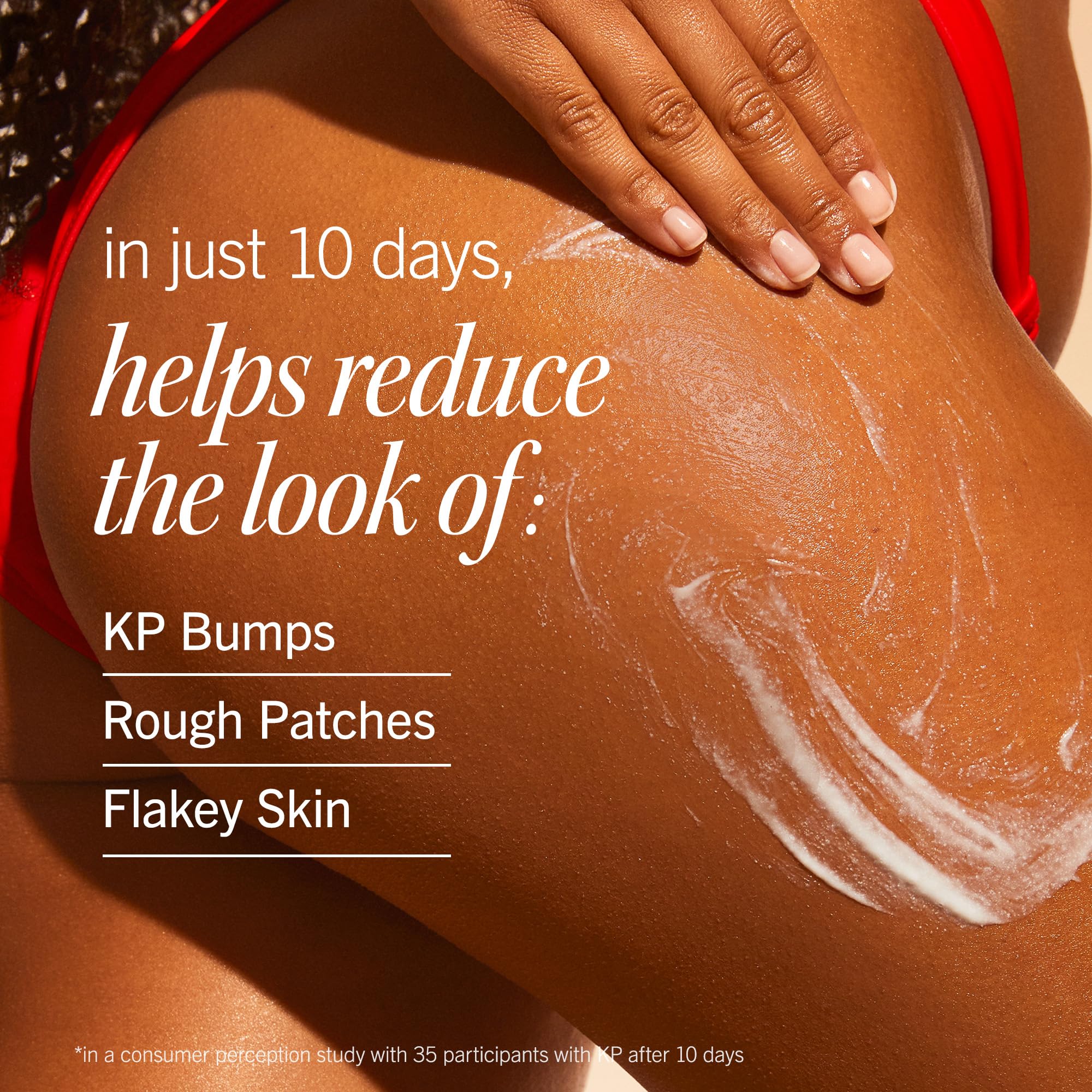 First Aid Beauty KP Smoothing application action demonstrates daily use on dry areas.