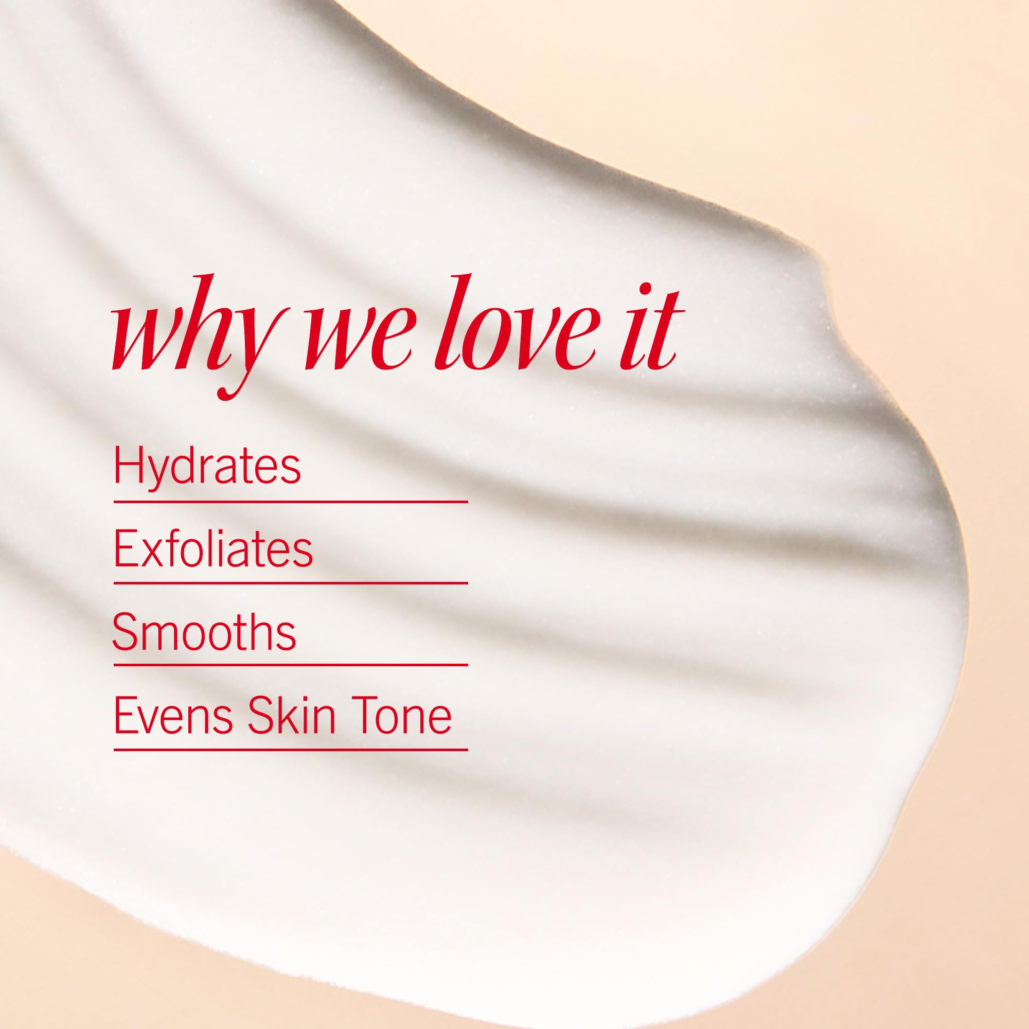 First Aid Beauty KP Smoothing peach scent evokes refreshing, skin-softening routine.