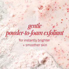 First Aid Beauty Micro Powder Exfoliant creamy foam on contact demonstrates gentle resurfacing