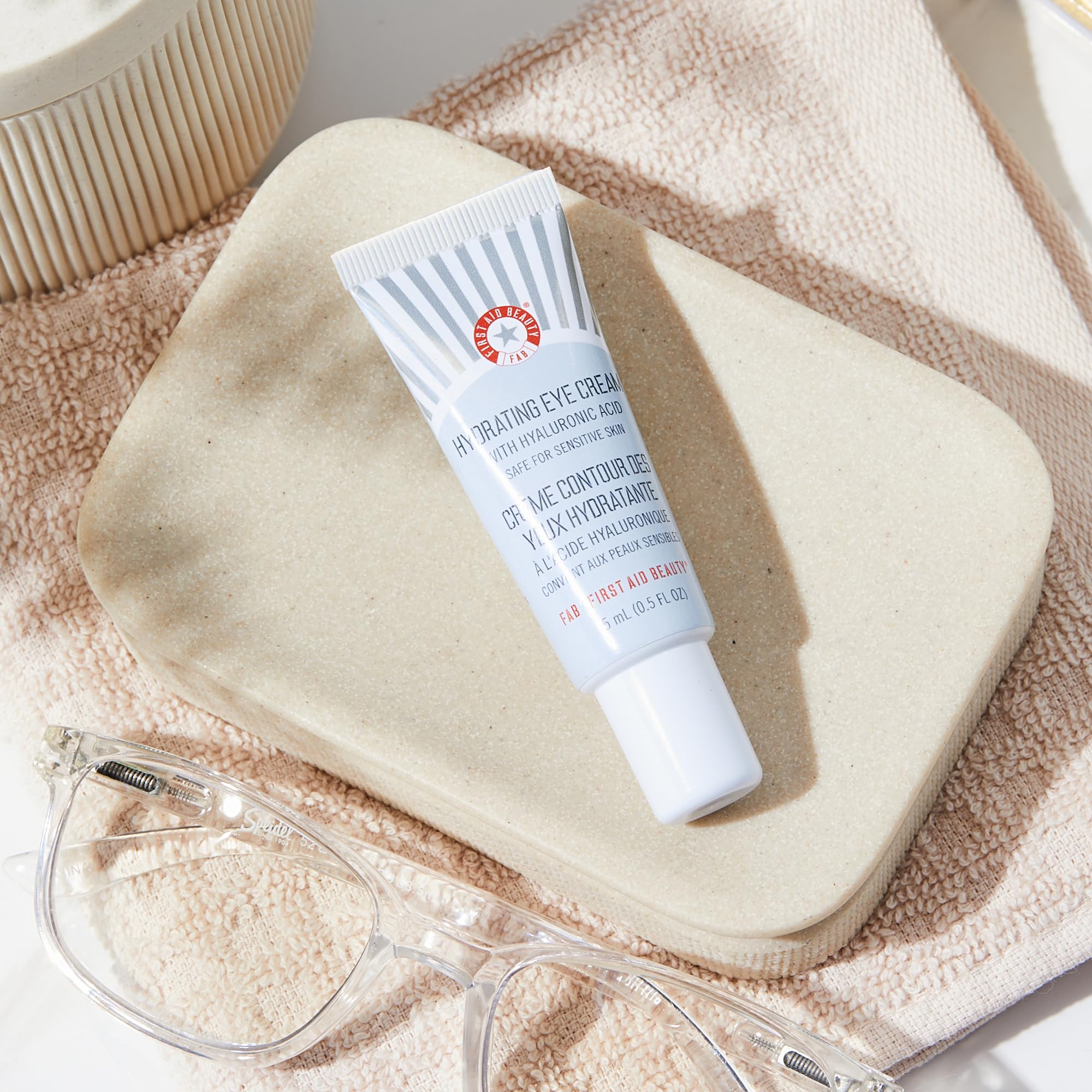 First Aid Beauty recyclable packaging and cruelty-free, suitable for sensitive skin