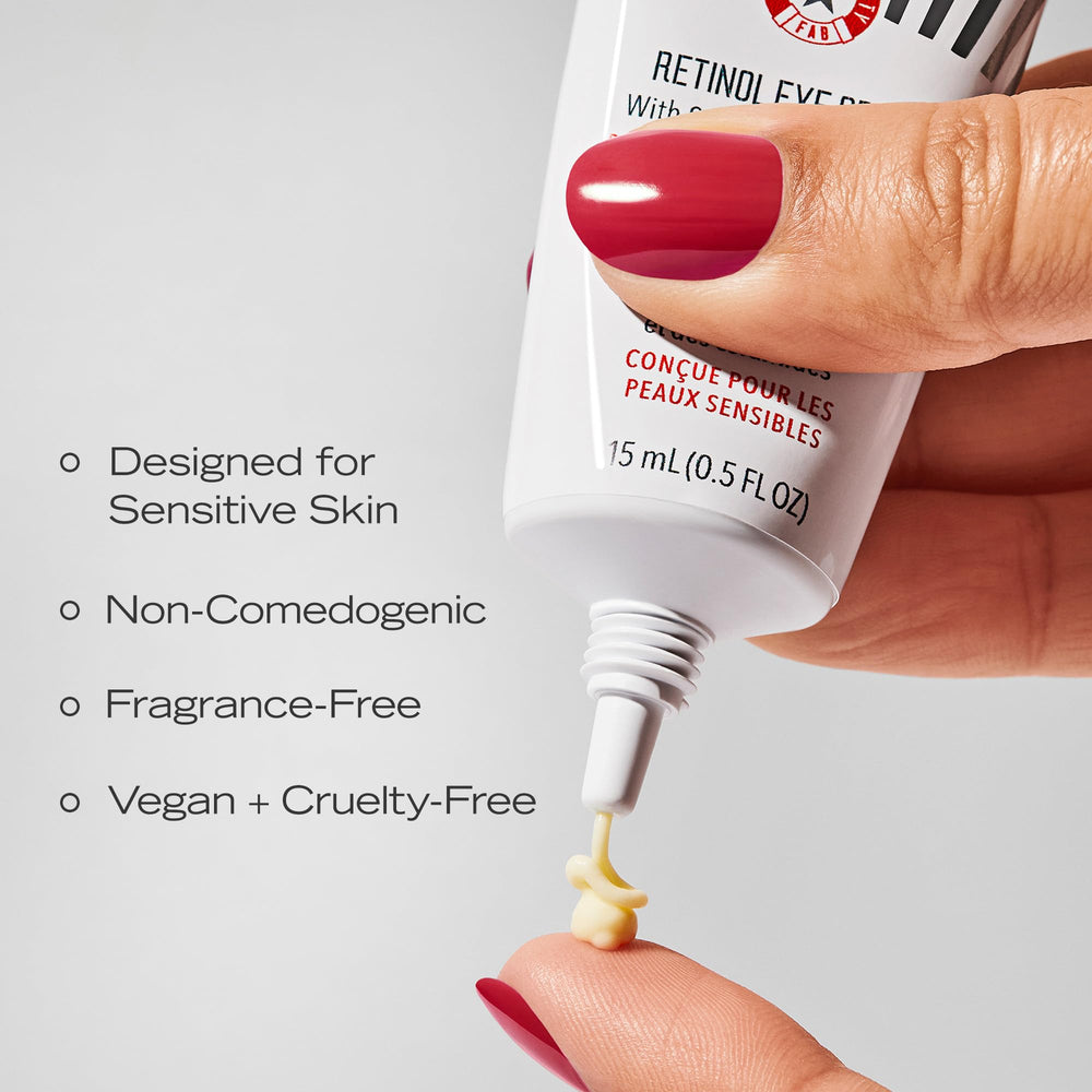 First Aid Beauty packaging tube display on clean surface