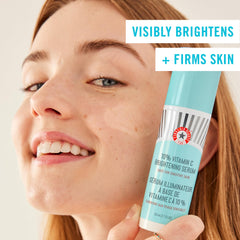 Texture close-up of First Aid Beauty serum's lightweight, non-sticky finish