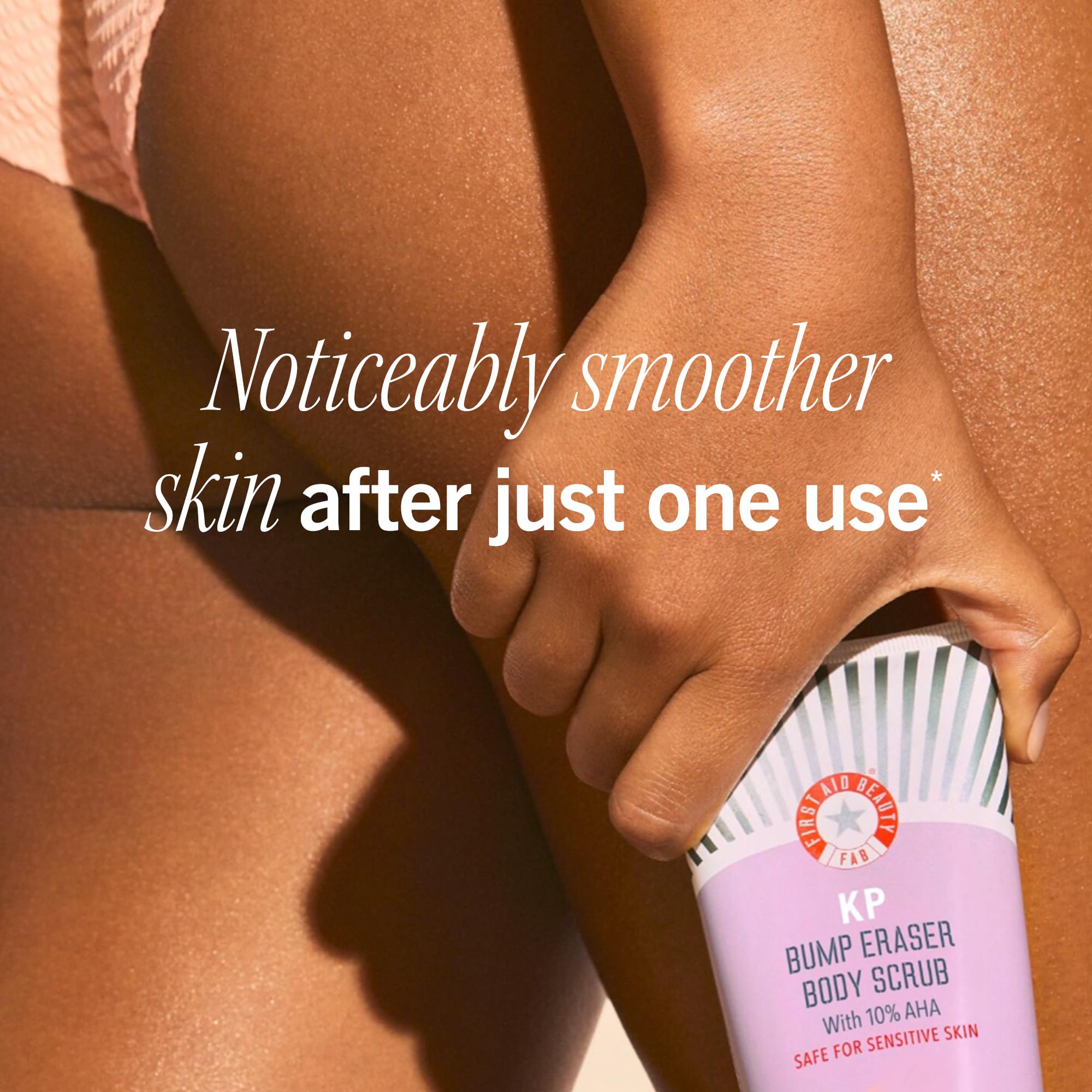 First Aid Beauty Soft Smooth Starter Kit box top-view emphasizes a complete body-smoothing routine.