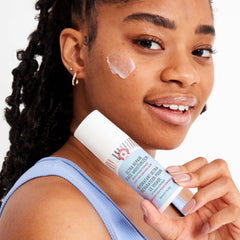 First Aid Beauty Ultra Repair Face Moisturizer ceramides-shea-butter close-up shows rich nourishment.