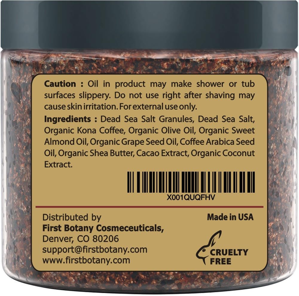 First Botany 20 oz packaging promises value and spa quality exfoliation