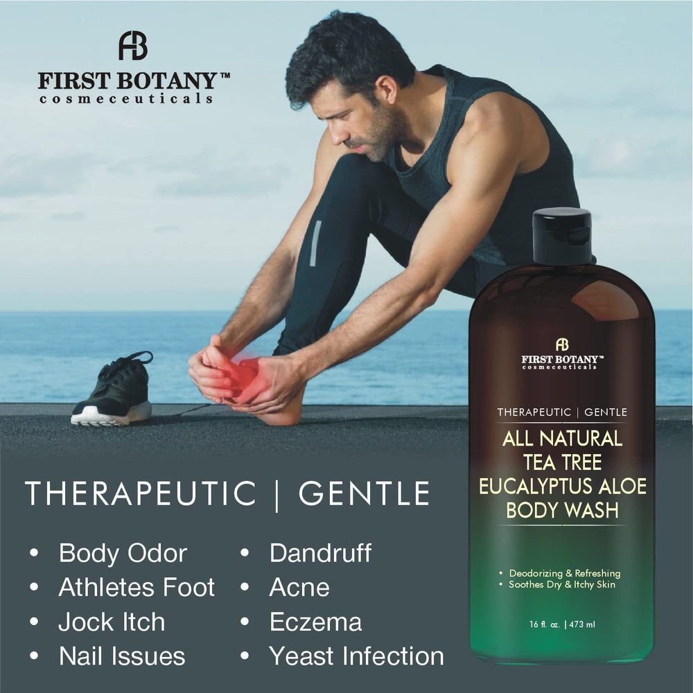 First Botany active gym routine corner shows quick, deodorizing cleanse after sport.