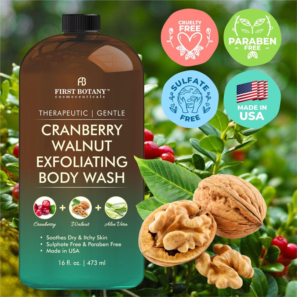 First Botany All Natural Body Wash packaging-box emphasizes eco-friendly packaging and value.