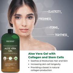First Botany Aloe Gel after sun relief for sensitive skin areas.