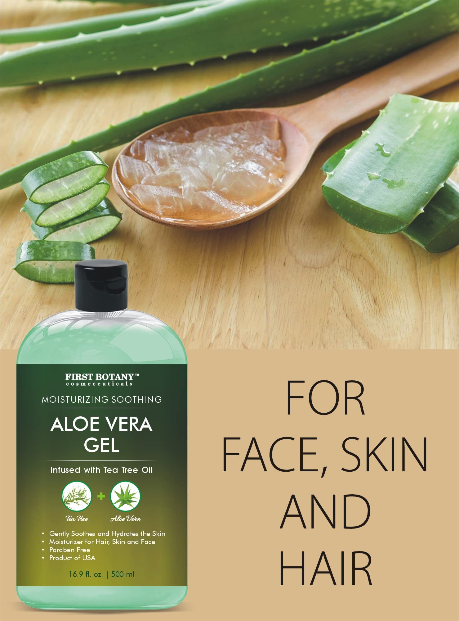 First Botany Aloe Vera Gel after-sun routine within daily skincare.