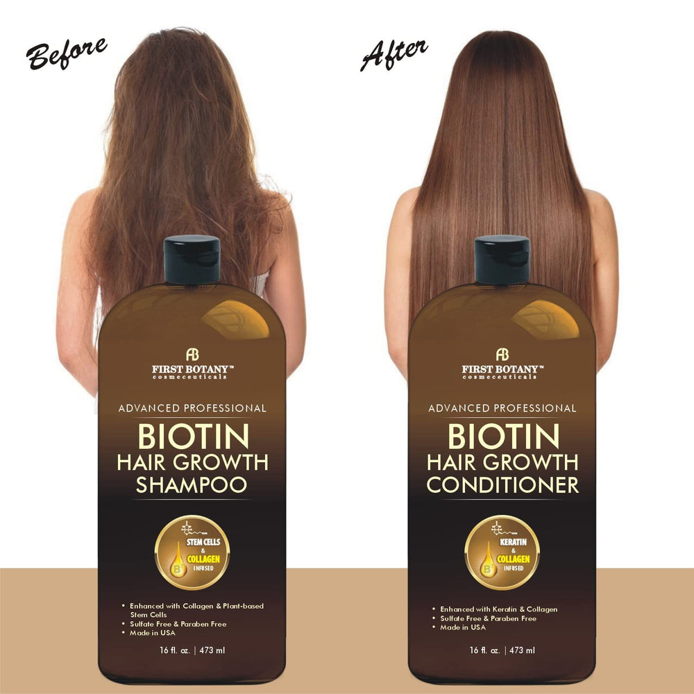 First Botany Biotin hair showing visible improvements with regular use.