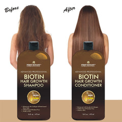 First Botany Biotin hair showing visible improvements with regular use.