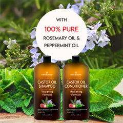 First Botany Castor Oil Conditioner bottle showing deep conditioning for soft strands.