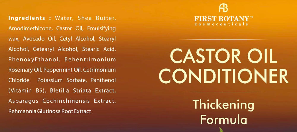 First Botany Castor Oil Set packaging showing complete hair routine.