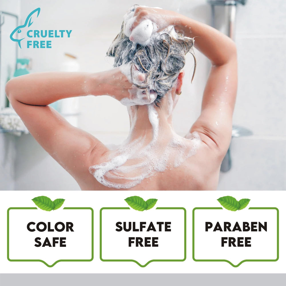 US-made First Botany packaging conveys premium, cruelty-free hair care you can trust.