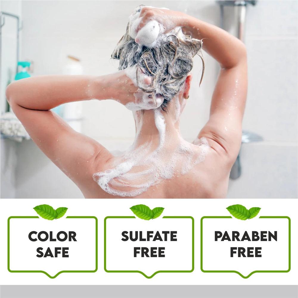 First Botany Castor Oil Shampoo Rosemary-Peppermint blend for refreshing scalp care.