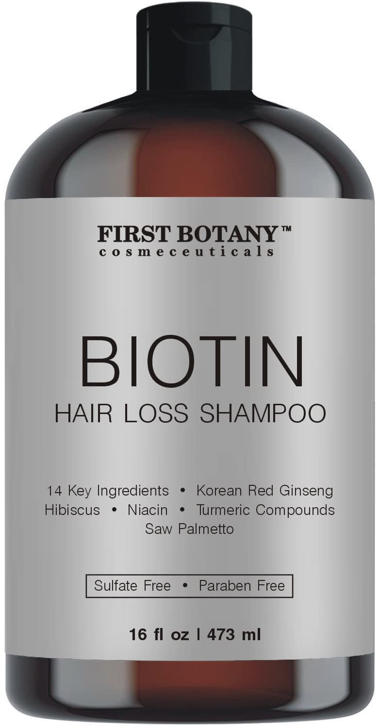 First Botany Cosmeceuticals shampoo bottle—gentle daily cleansing for nourished strands.