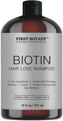 First Botany Cosmeceuticals shampoo bottle—gentle daily cleansing for nourished strands.