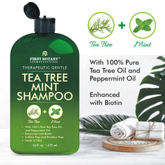 First Botany Tea Tree Mint Conditioner bottle emphasizes deep conditioning for softness.