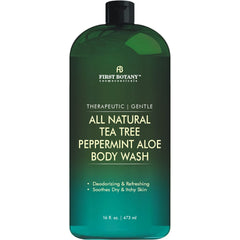 First Botany Tea Tree Mint shower gel application for refreshing cleanse and odor control