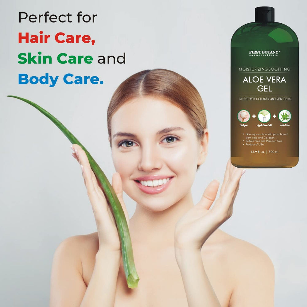 First Botany USA grown aloe gel highlights fresh origin and quality.