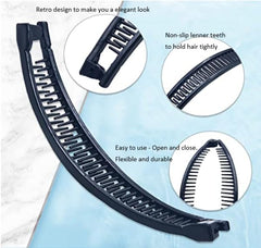 First Choice fishtail clip pony-tail cute secure hold for fine hair