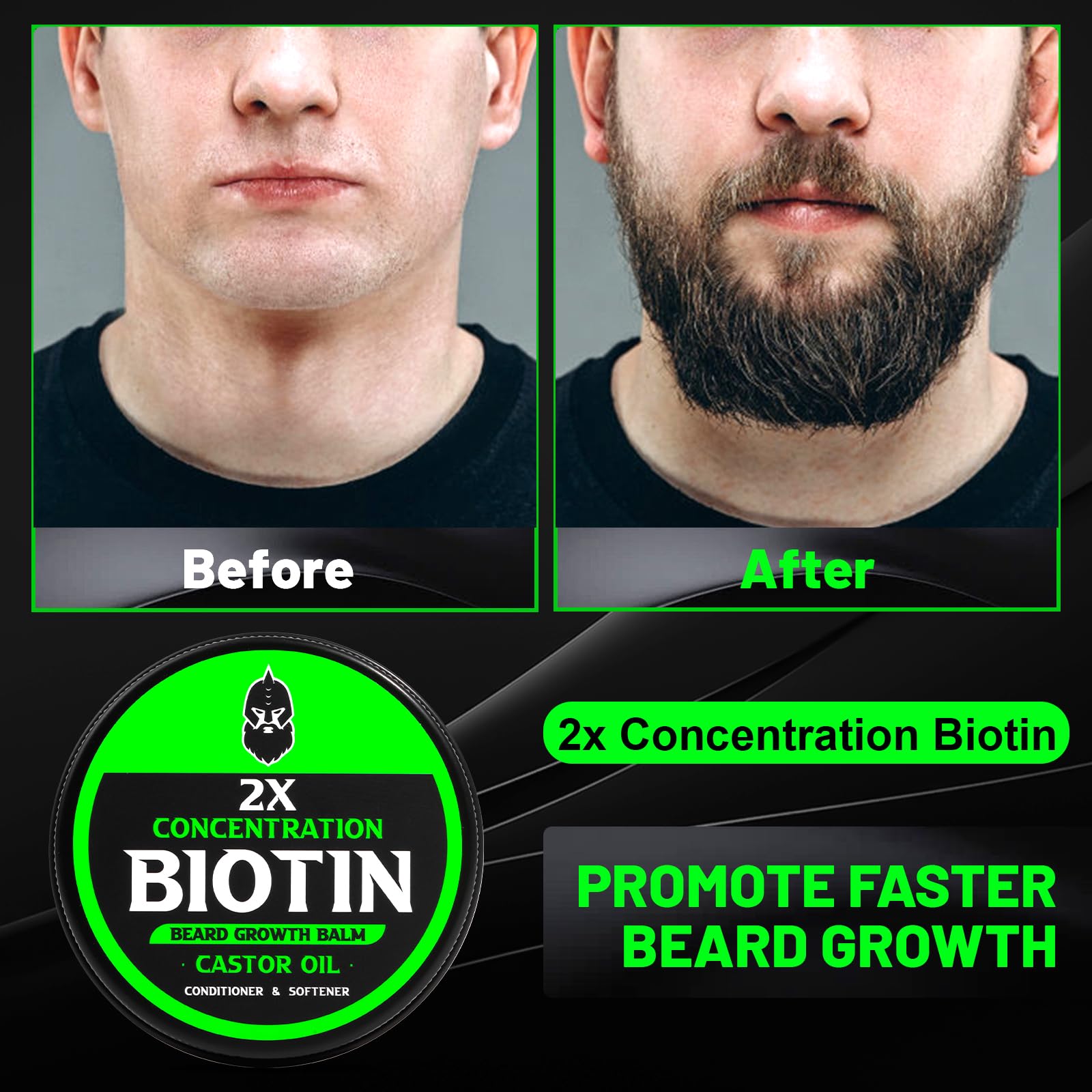 First Melody beard balm application by hands demonstrates easy daily grooming.