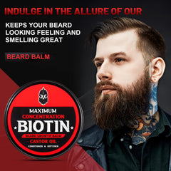 First Melody beard balm ingredients—argan, castor, jojoba oil—for nourished, healthier-looking facial hair.