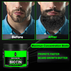 First Melody Beard Butter argan and castor oil bottle highlights nourishing shine and strengthening