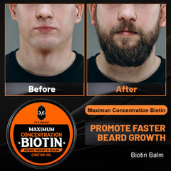 First Melody beard balm with biotin supports healthy-looking growth and conditioning.
